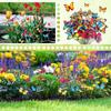 100/10pcs Realistic Butterfly Stakes Colorful Artificial Butterflies Stake with Sticks for Outdoor Garden Yard Flower Pots Decor