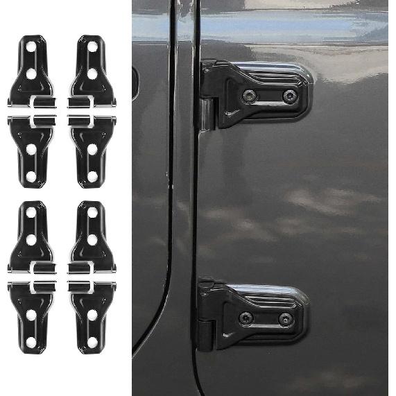 

RT-TCZ Jeep Hinge Cover Trim - Front & Rear Door Hinges, Exterior Decoration Accessories - Compatible with Jeep Wrangler JL Unlimited 4-Door & чёрный