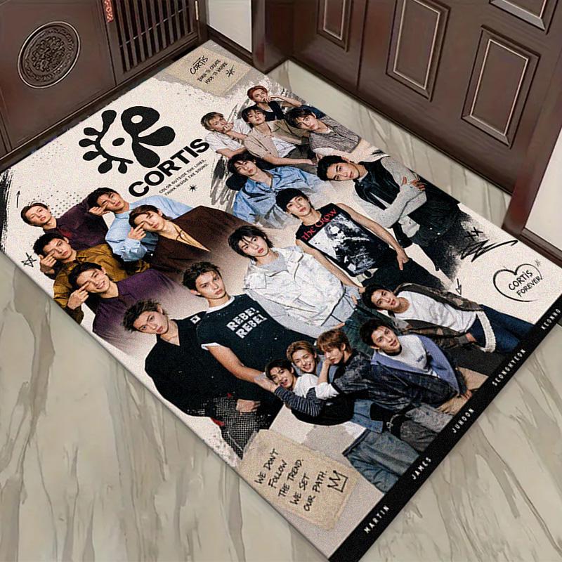 CORTIS Kpop Carpet Rug for Living Room Bedroom Home Sofa Decoration,Kids play Non-slip Floor Mat