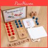 Wooden Digit Ten Computing Board Learning Toy Kids Mathematics Development Brain