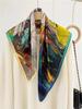 Hangzhou 100% Naturseide Schal Damen Bandana Quadratische Schals Wickeltuch Halstuch Maulbeere Mode Luxus Hohe Qualität Hijab