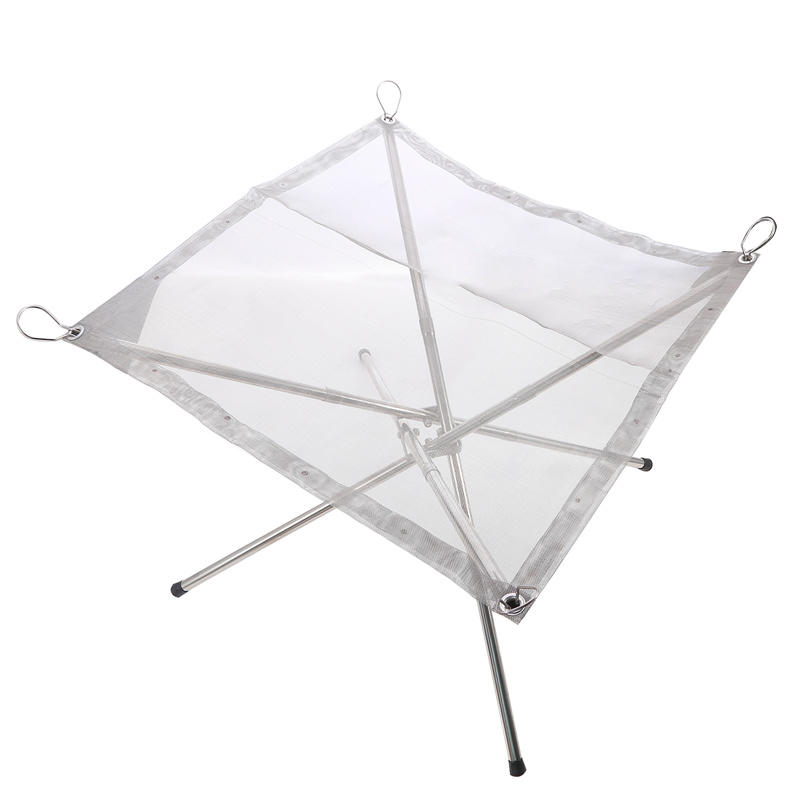 Portable Fire Pit For Camping Collapsing Disassemble Stainless Steel Mesh Outdoor Campfire Fire Rack For BBQ Picnic Heating