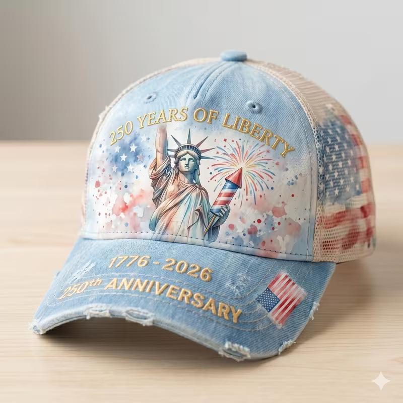 D New American Independence Day sunshade baseball cap outdoor cap men's and women's digital printed hat