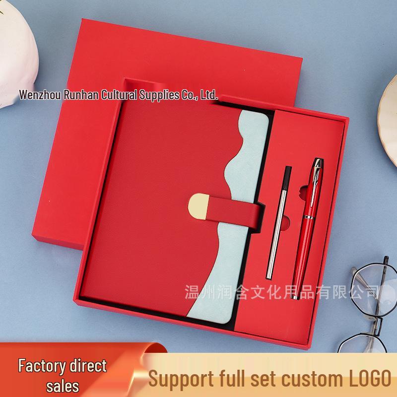 A5 Notebook & Thermos Cup Set: Custom Gift Box with Temperature Display Cup for Business Gifts