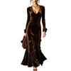 Women's V-Neck Bodycon Formal Dress Slim Fit Evening Gown