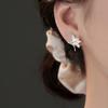 New 925 Sterling Silver Flower Earrings Distinctive Geometric Shape Women Earrings Birthday Gift for Friends Exquisite Jewelry