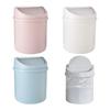Lixeira Portátil Pequena de Mesa com Tampa sem Odor para Sala de Estar, Quarto, Escritório, Mesa de Leitura, Organização