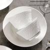 2025 Light Luxury Chinese Ceramic Tableware Set: Rice Bowls and Soup Bowls