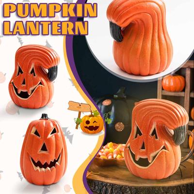 Pumpkins Lanterny Halloween Decorations Hollow Luminous Props Theme Parks Outdoor Scene
