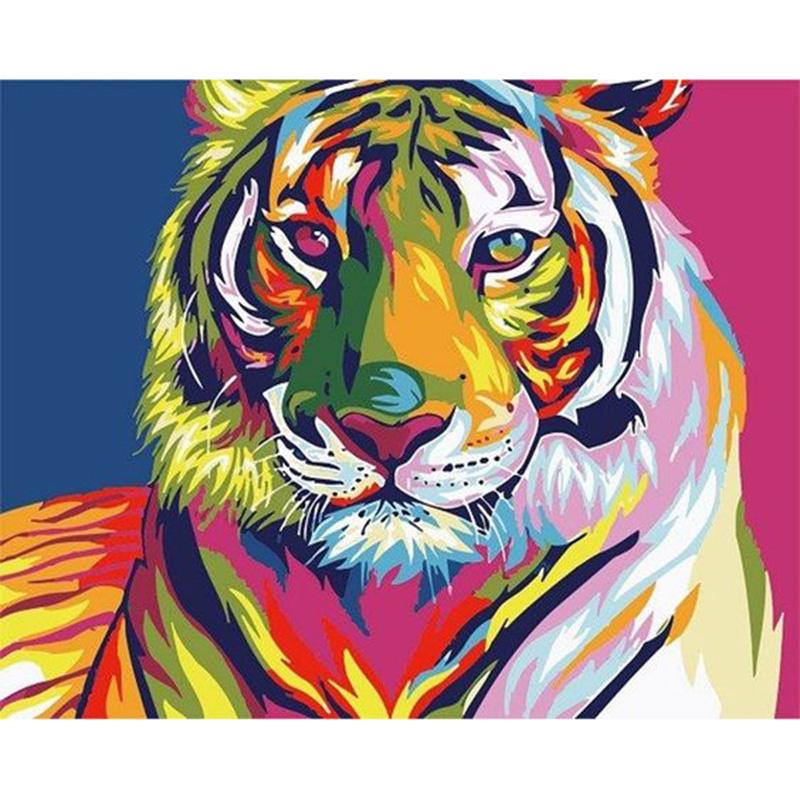 Oil Painting DIY 5D Diamond Painting Full Round Resin Cross Stitch Kits Cartoon Animal Diamond Embroidery Mosaic Handmade Gift
