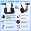 Foot Hammock for Plane Travel, Airplane Foot Rest, Flight Foot Sling with Extended Adjustment Strap, Portable Desk Foot Hammock, Wider Leg Hammock