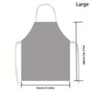 1pc Black Panda Pocket Apron Cute Animal Design Kitchen Cooking Bib for Men Women
