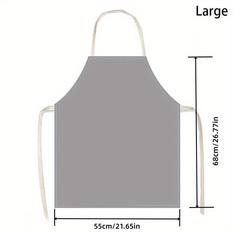 1pc Black Panda Pocket Apron Cute Animal Design Kitchen Cooking Bib for Men Women