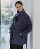AUBOUR Vent Half Trench Coat (Bio Blue)