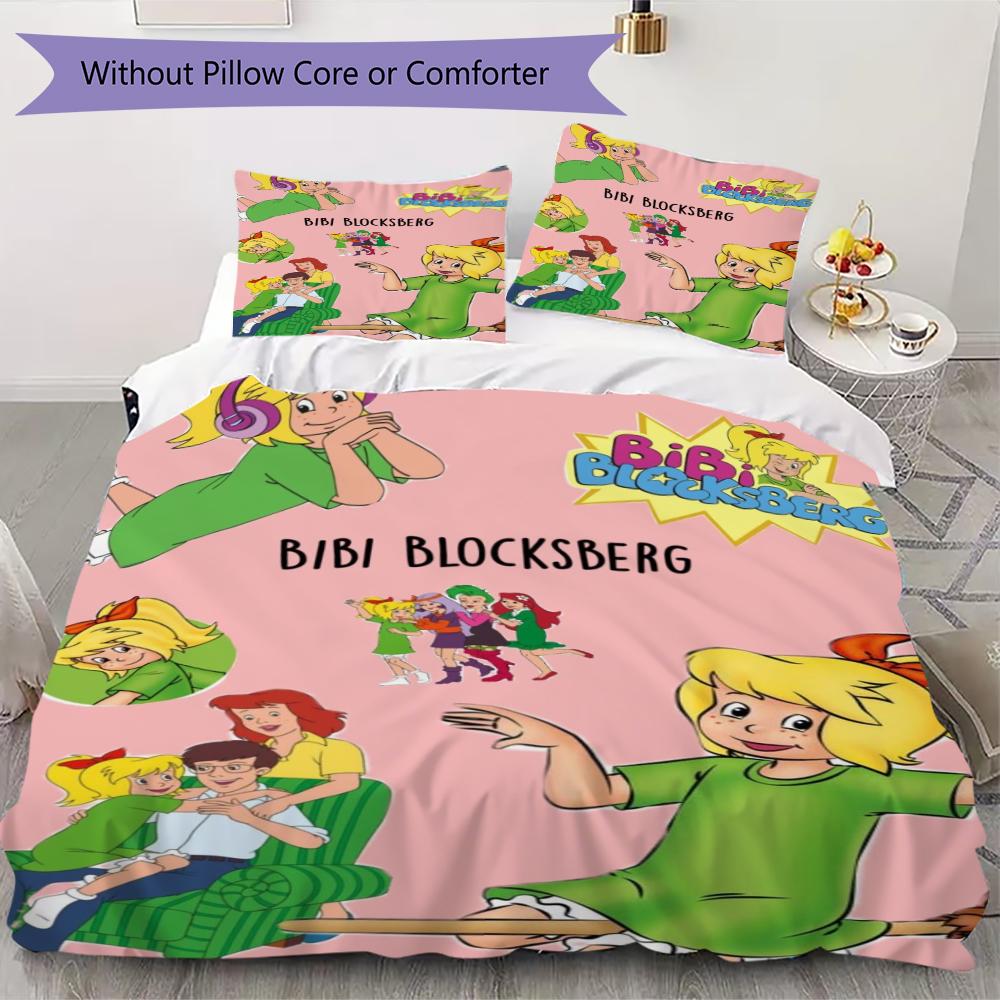 Bibi Blocksberg Pattern Bedding,Quilt Set