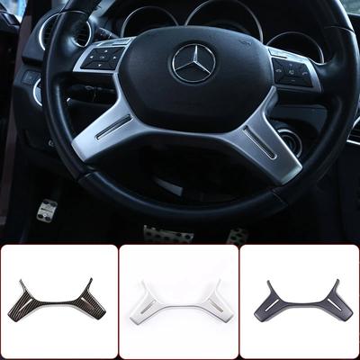 Karbon Fiber Mercedes Benz C Sınıfı Için W204 C180 C200 2011-13 CarABS direksiyon Dekorasyon Trim E ML GL Sınıfı W212 X166