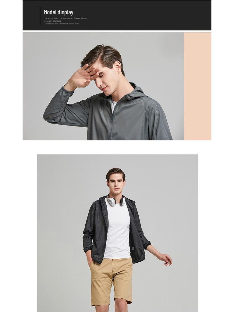 Unisex Lightweight Hooded Sun Protection Shirt for Outdoor Activities