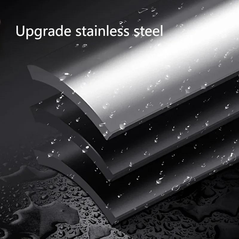 Stainless Steel Trash Bin Large Capacity Built In Double Layer Lidless Waste Bins Bathroom Kitchen Wastebasket Home Supplies