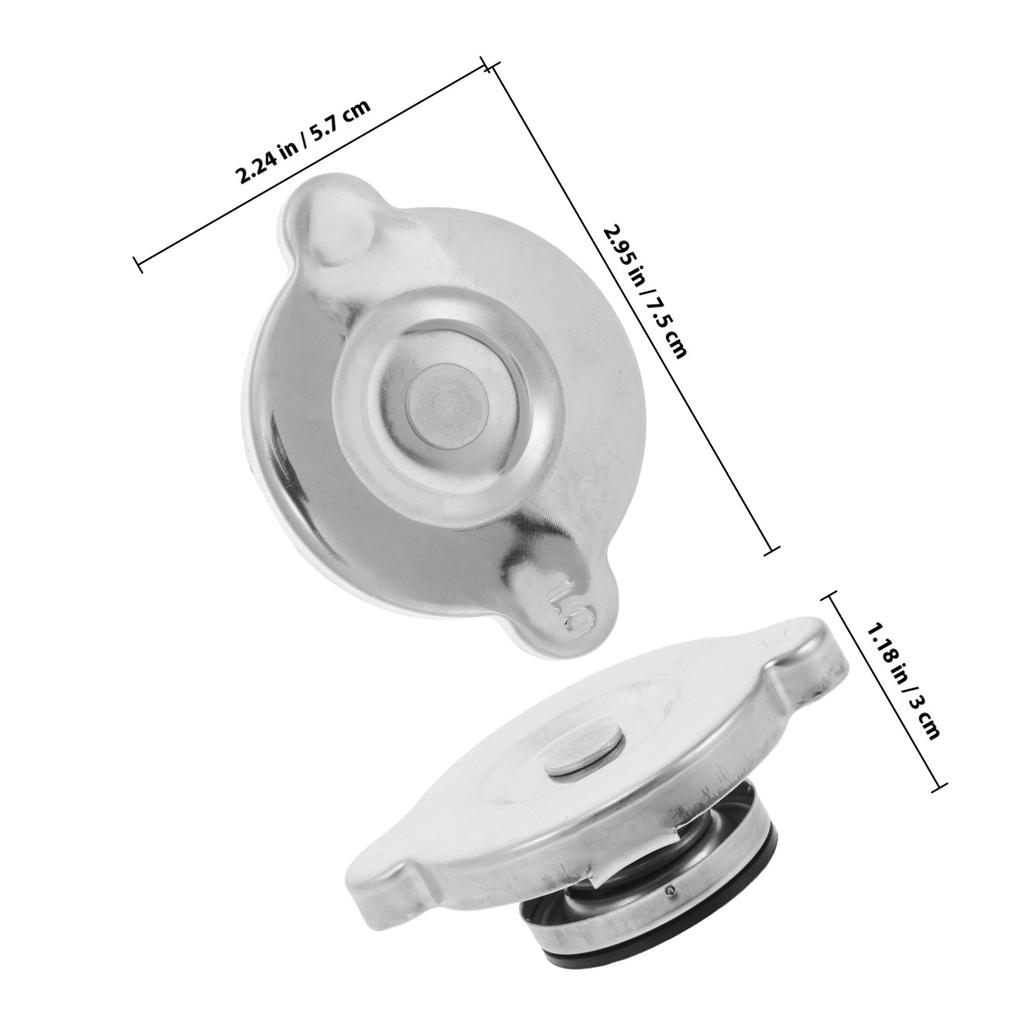 Premium Stainless Steel Radiator Cap Universal High Pressure Coolant Reservoir Cap for Cars Trucks Suvs Heavy Duty Engine