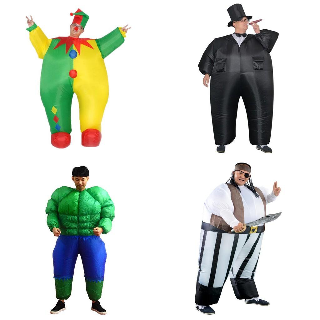 Fun Inflatable Costumes For Adults In Various Colors Perfect For Halloween Events