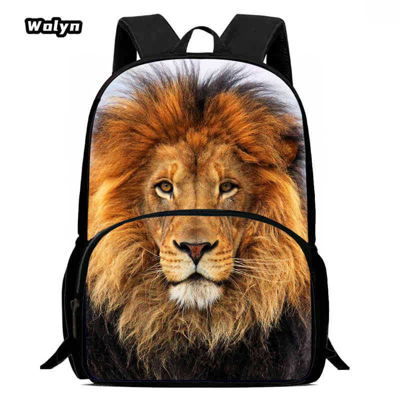 Lion King Schoolbag High Definition Printing Multi-Function Cross-Border Burden Reduction Large Capacity Backpack