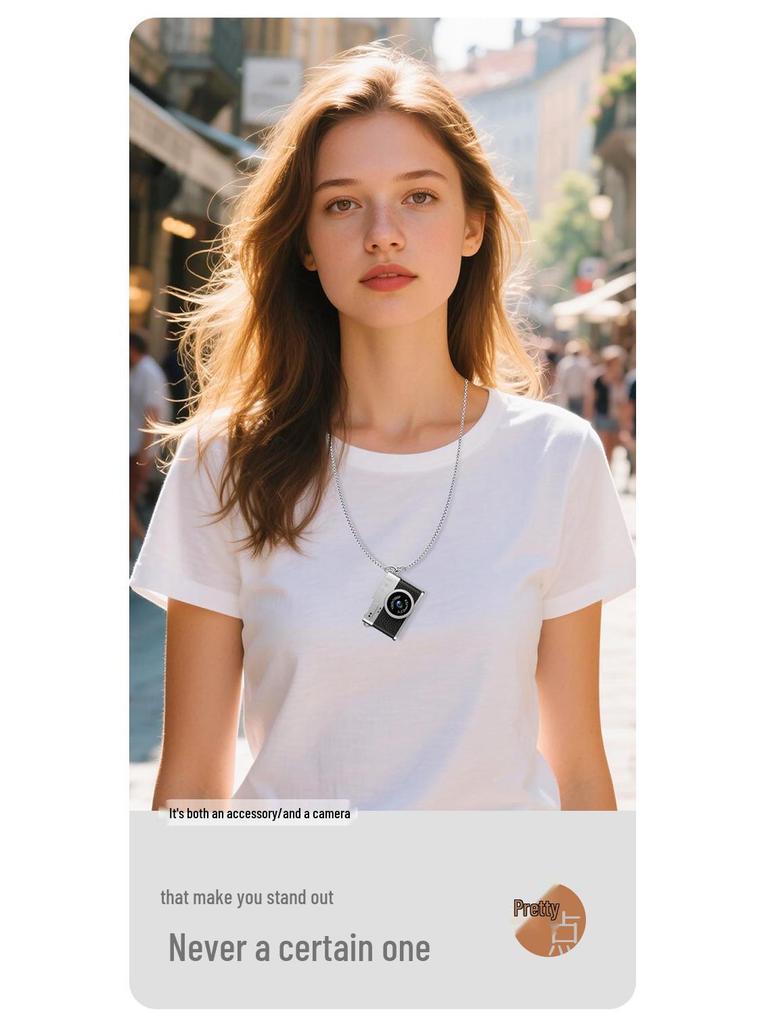 Portable HD Retro Mini Digital Camera for Students: Captures Photos and Videos