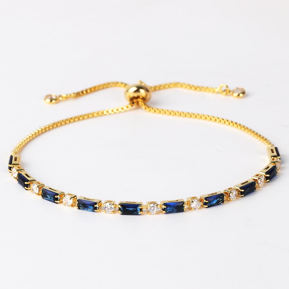 Luxury Rainbow Iced Out Zircon Tennis CZ Bracelet Women's Stretch Adjustable Bracelet Hippie Fashion Accessories Jewelry Gifts
