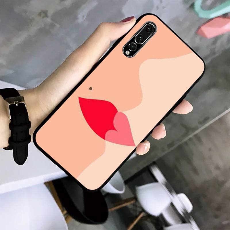 

Чехол для телефона Sexy Lips для Huawei G7 G8 P7 P8 P9 P10 P20 P30 Lite Mini Pro P Smart Plus Cove Fundas p40lite