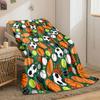 Various Sports Balls and Equipment Are Arranged with Fiery and Dynamic Accents. for All Seasons Blanket Lunch Break Throw Gift