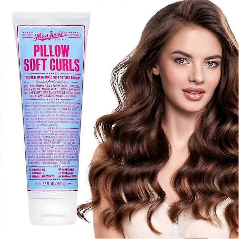 1-3X Cujmh Soft Curl Lotion 250ml Hair Styling Moisturizing Curl Defining Cream for Women