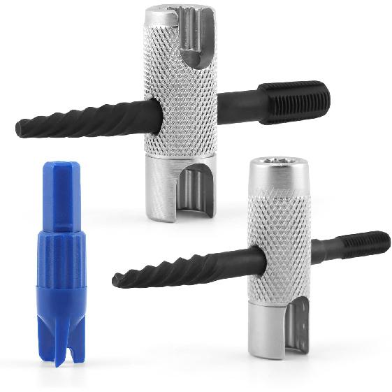 Grease Zerk Tool, 4 Way Zerk Grease Fittings Removal Tools Fit 1/4"-28 SAE, 1/8"-NPT, M10x1 M8x1 and Hex Size 3/8" 5/16" 7/16" for Install, Remove,