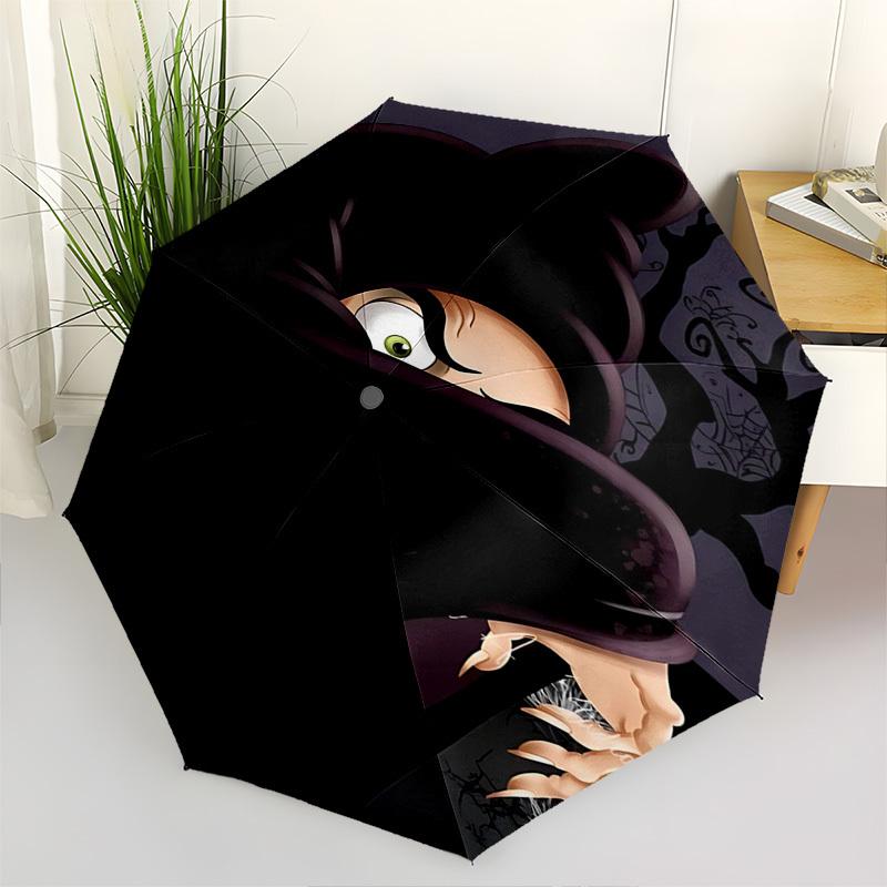 

Witch, Forest Themed Automatic Opening and Closing Umbrella, Brightly Colored 8-rib Portable Umbrella, Suitable for Men and Women, A Perfect Gift for