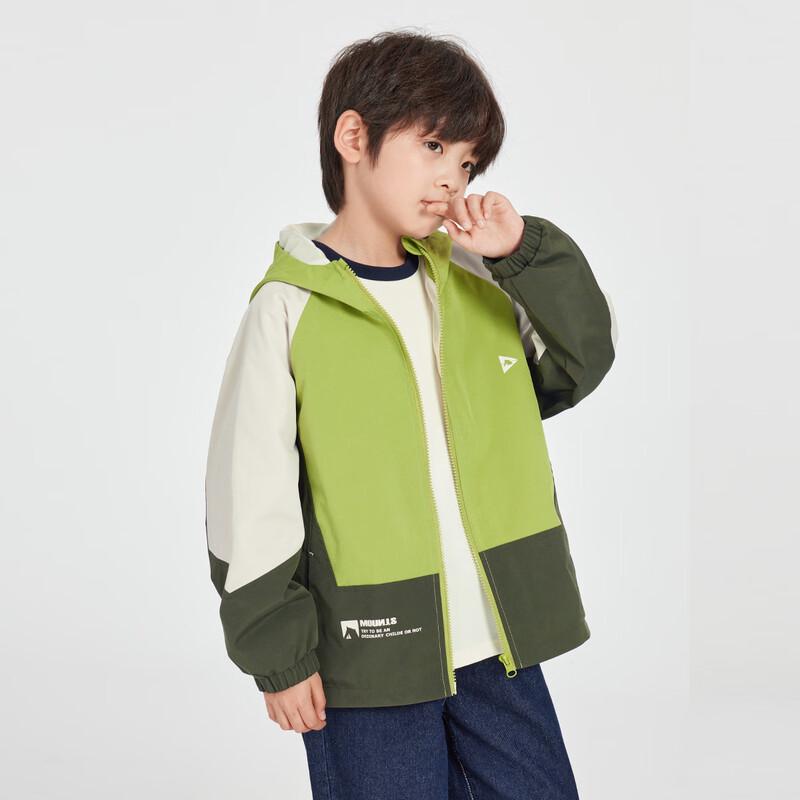 DuoDuoJia Boys Geometric Color Block Waterproof Softshell Jacket 110