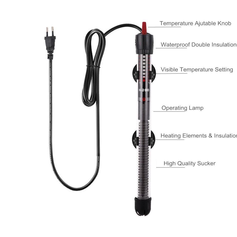 Fish Tank Heater: Automatic Thermostat with Precise Temperature Control (EU/US Compatible)
