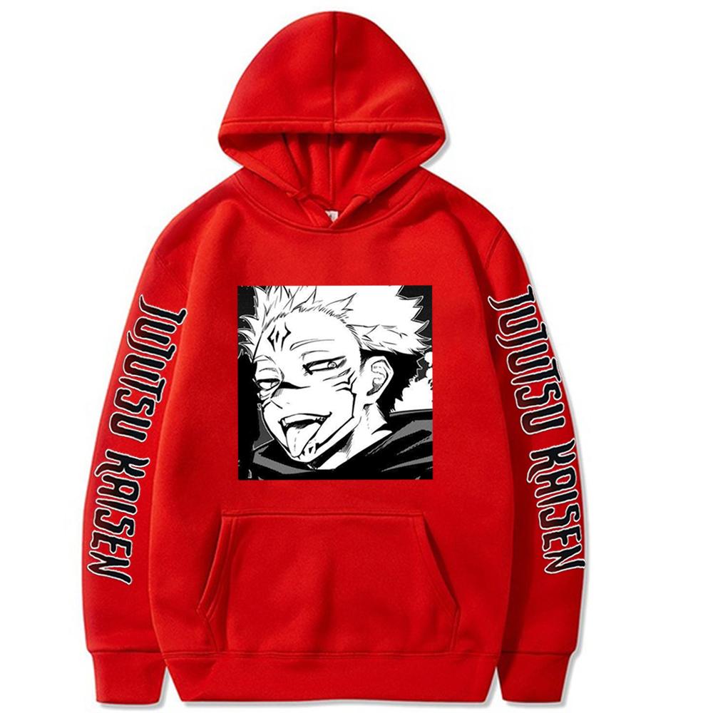 Jujutsu Kaisen Gojo Satoru Yuji Itadori Graphic Hoodies Oversized Hooded Sweatshirt Long Sleeves Hoodie Men Women Clothes