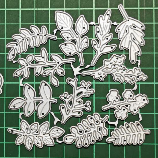 Embossing Stencil Anti-deform Easy Use Unique Leaf Pattern Craft DIY Cutting Die for Album