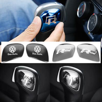 2 Stück für VW GTI Polo Golf Tiguan Touareg Scirocco CC Auto Getriebesteuerung Schalthebel Aufkleber Schalthebel Griff Zubehör Nh8