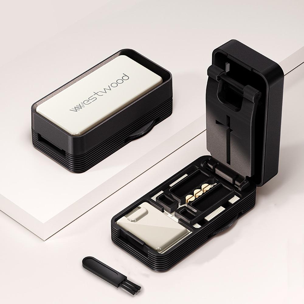 

Dustproof Pill Dispenser Portable Pill Storage Box Drug Organizer Pill Cutter Box Home Use белый