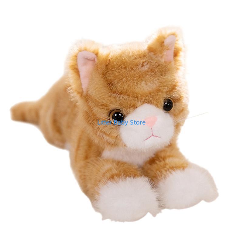 N80C Lovely And Soft Stuffed Cats Plushie Realistics Kitten Toy Accessory For Ornament And Decoration Lovely Gifts Ideas
