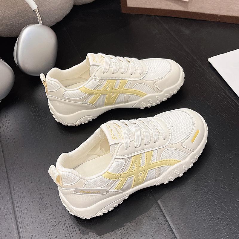 Retro contrasting color platform German training shoes women's 2025 new comfortable, lightweight, versatile and breathable casual sports Forrest Gump