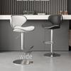 Modern Minimalist Light Luxury Swivel Bar Stool with Backrest