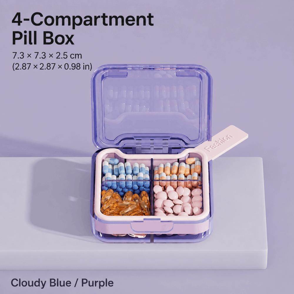 4/7 Grids Pill Box Organizer Food Grade PP Travel Pill Container Medicine Storage Case  For Travel