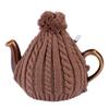Cute Acrylic Knitted Tea Set for London Pottery, 2 Cup Size, Gift (Brown - One Piece)