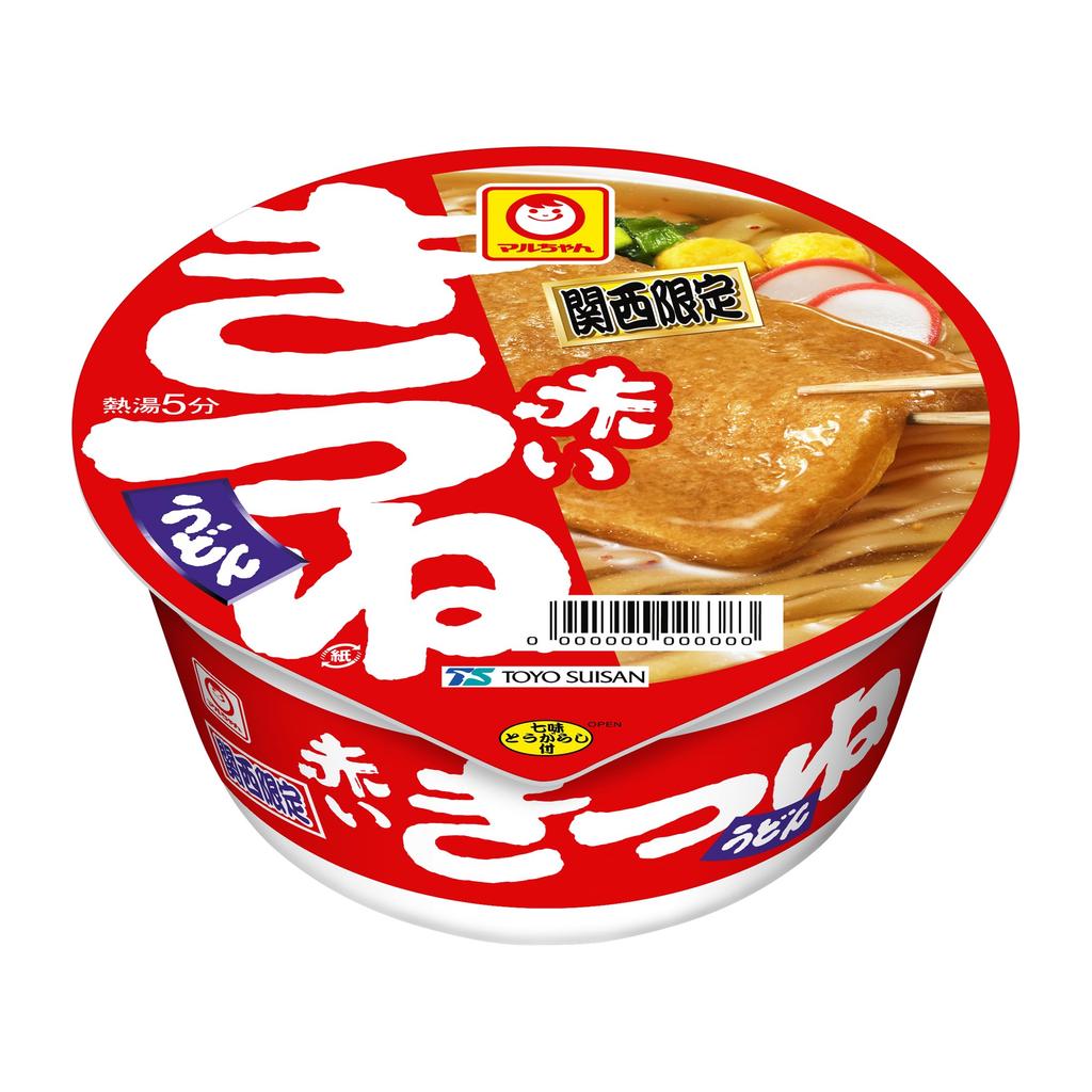 Maruchan Udon Kansai X 12 Cup Noodles Tofu and with Thick Buy by Toyo Suisan Aka-Kitsune (96g Packs) Kansai-only (with Deep-fried Kansai-style Broth)