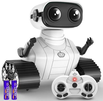 Brinquedos educativos de robô de controle remoto, brinquedo de robô de carregamento de dança de som e luz para crianças