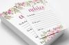 Inkdotpot Set of 50 Advice for The Bride & Groom Floral Advice Cards Wedding Activity Game, Guestbook Alternative 5x7 inches