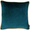 Cushion Cover - PAOLETTI - Meridian Signature - 55x55 Cm - Velvet - Contrasting Piping