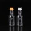 5Pcs Party Supplies Plastic Spirit Bottle Silver/ Gold Caps Alcohol Shot Bottles