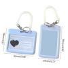 Durable & Waterproof Photocard Holders Keychain ID Badge Holder Bus Card Student School Supplies ID Credit Card Hold