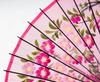 Yamamoto Bamboo Craftsman Japanese Silk Sakura Jointed Dancing Umbrella (YAMAMOTOTAKIZAYIKUYA) Umbrella, Umbrella, Painting, Pattern, (Pink)